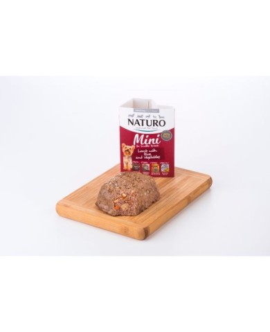 Naturo Dog Adult Mini Lamb & Rice, vanička 150 g