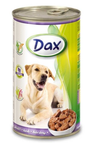 Dax Dog kousky jehněčí, konzerva 1240 g